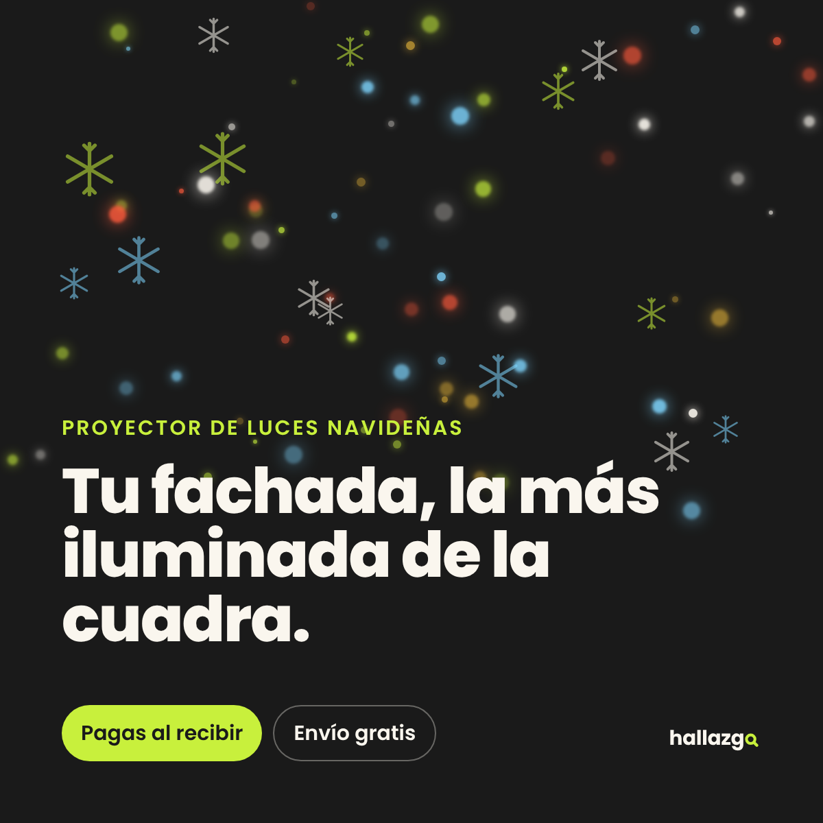 Proyector de luces navideñas de Hallazgo