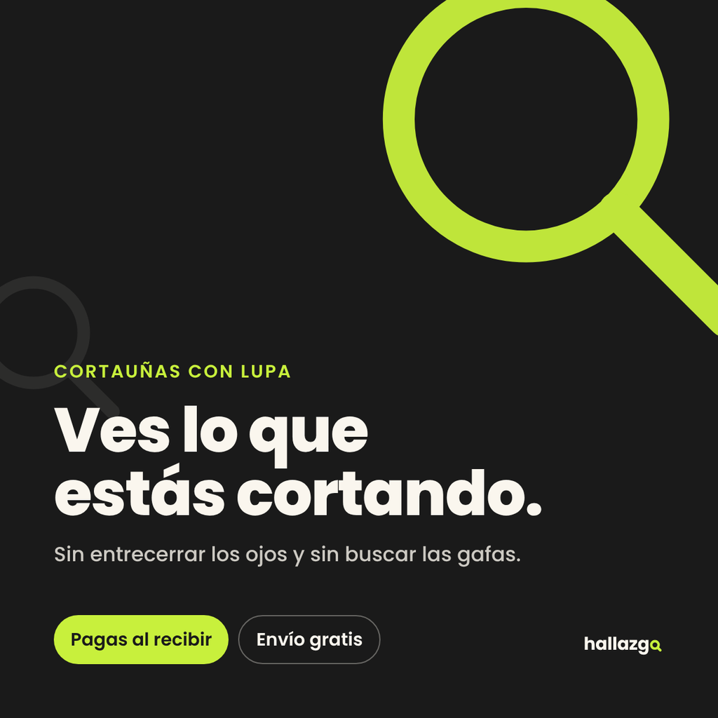 Cortauñas con lupa