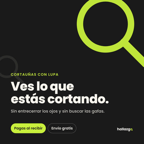 Cortauñas con lupa